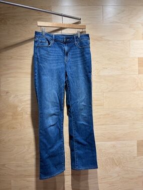 Old Navy Mid Rise Kicker Boot-Cut Womens Jeans Size 8
